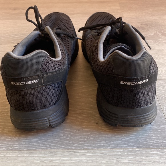 Skechers Shoes Mens 12 Wide Fit Dual Lite Athletic Low Sneakers Black - Picture 10 of 12